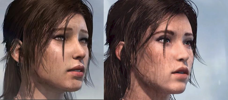 Illustration for article titled Lara Croft's face is sexier on Next-Generation Consoles